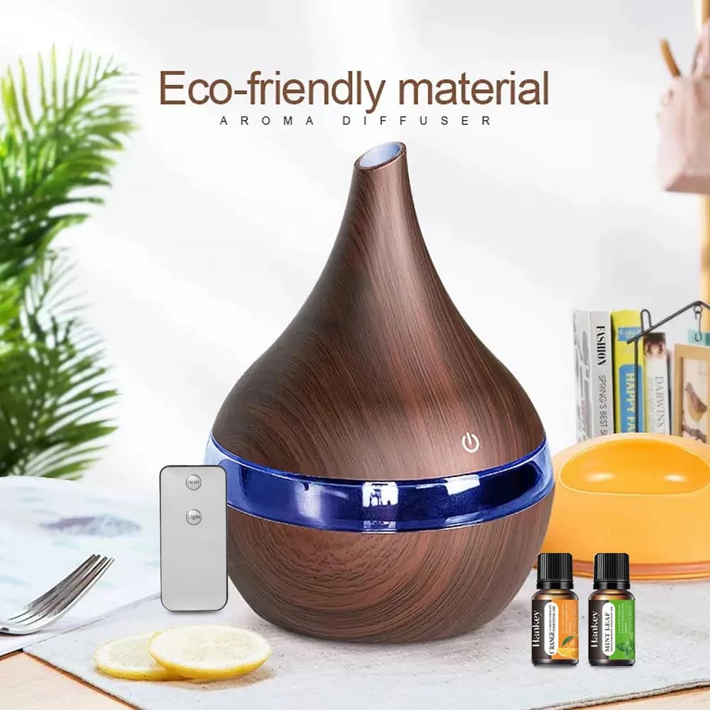 Umidificatore per il sonno ultra silenzioso con luce notturna che cambia diffusore di oli essenziali con nebbia fredda telecomandata da 300 ml per il relax