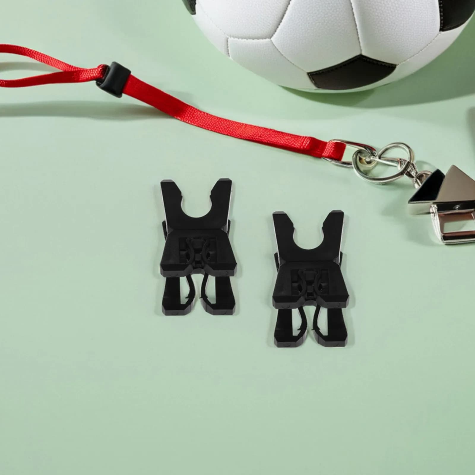 8Pcs Plastic Sign Clips Rotatable Display Clip for Football Training Pole Buckle Outdoor Swivel Clip Marker Rod Buckle