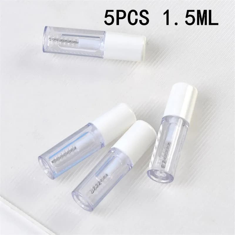 1/2/5PCS 1.5ML Waterproof Eyelash Collar For Eyelash Extensions Toe Mascare Waterproof Styling Gel Lash Brush