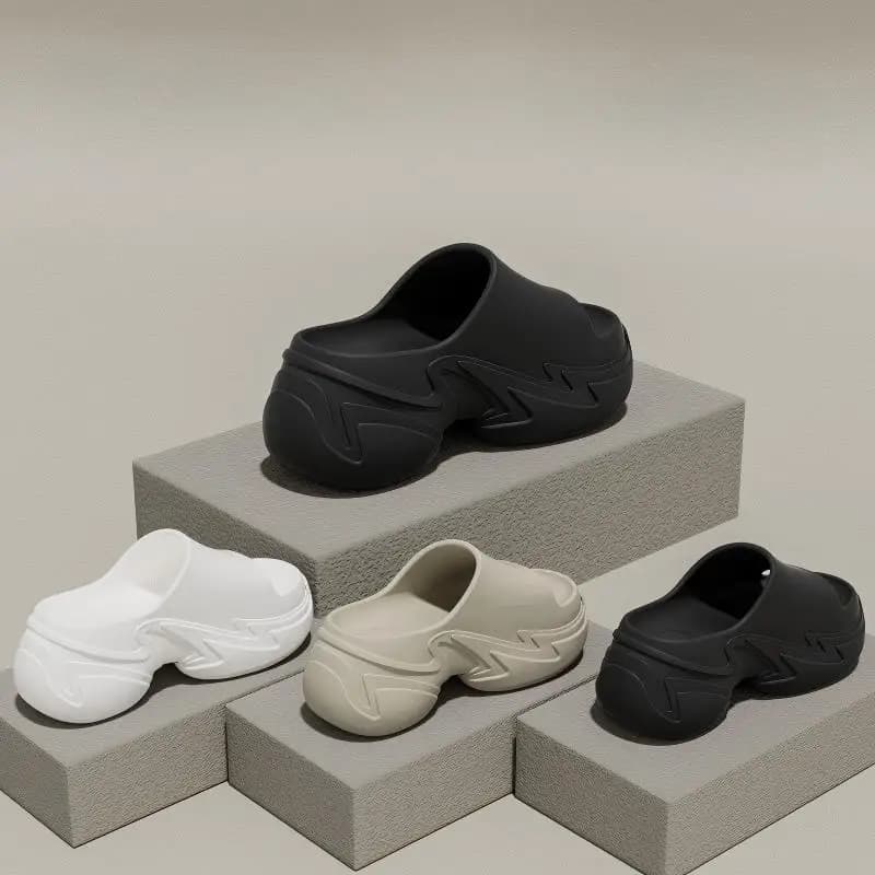 Women's Slippers with thick sole, new woman's summer clothing for the house, beach slippers and non-slip beach, women's Eve slippers