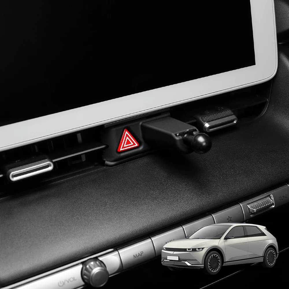 Per Hyundai Ioniq 5 2022-2024 Auto Supporto Del Basamento Del Telefono Accessori Auto 17 millimetri Staffa Del Telefono Base Testa A Sfera Interno