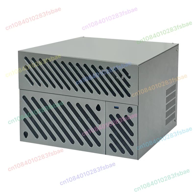 Chassis NAS N7 con 8 slot per dischi ATX mezza altezza PCIe Nero Server di archiviazione file SFX fai da te