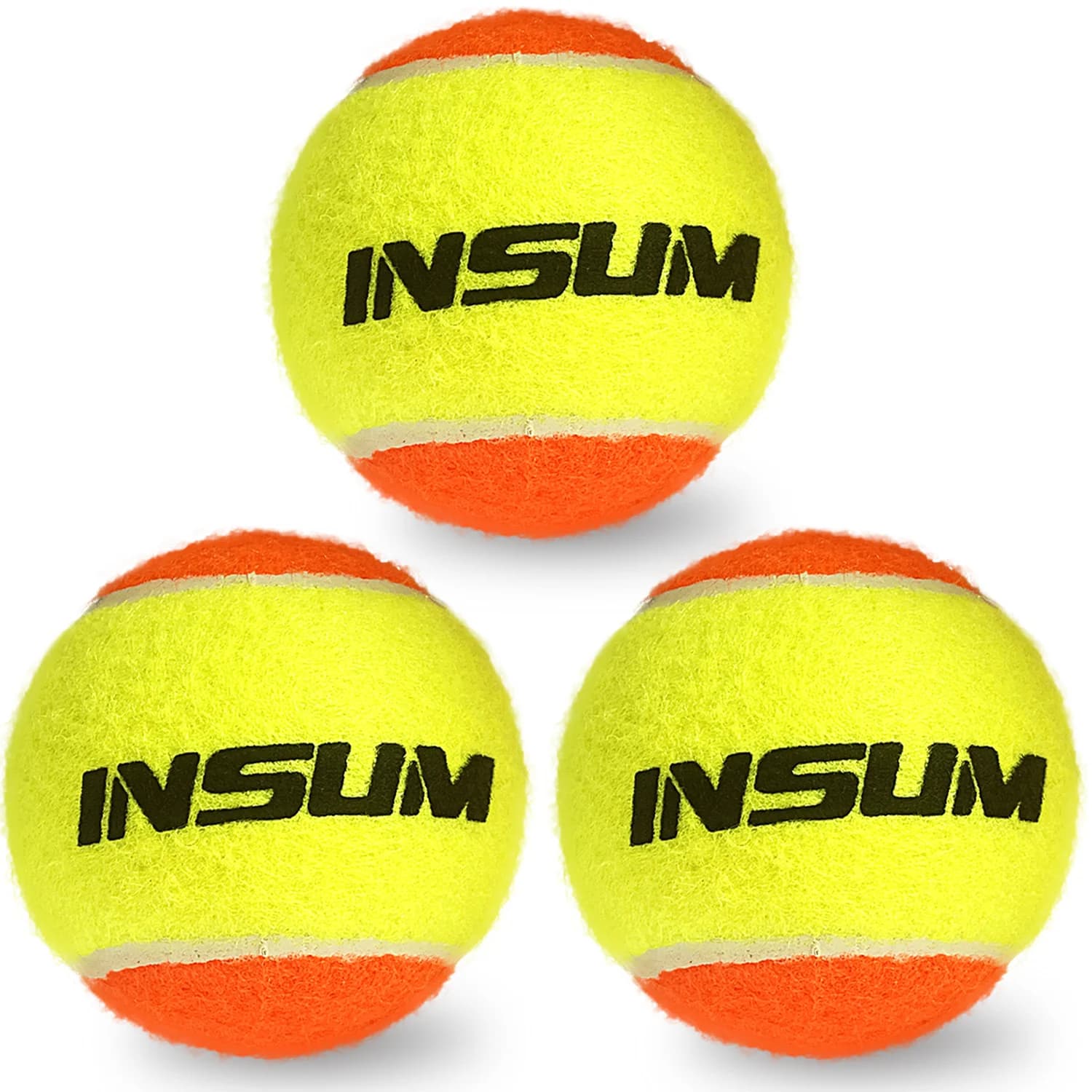 Palline da Beach Tennis Professionali INSUM per Bambini e Principianti, Palline da Tennis per Allenamento, Approvate ITF Stage 2, Confezioni da 3, 6, 12