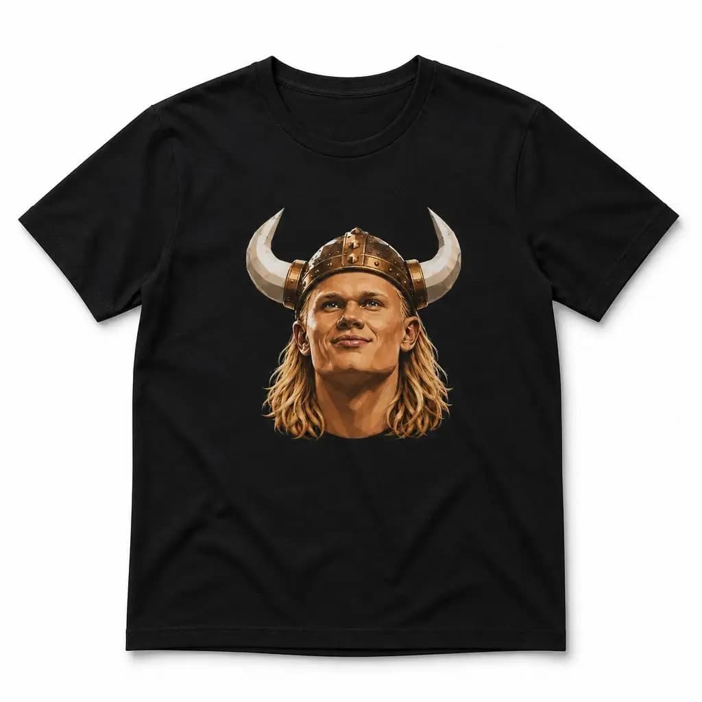 Haalands Norway Football Men T Shirt 100% Cotton Clothing Fun Short Sleeve Tee Gift T-Shirts