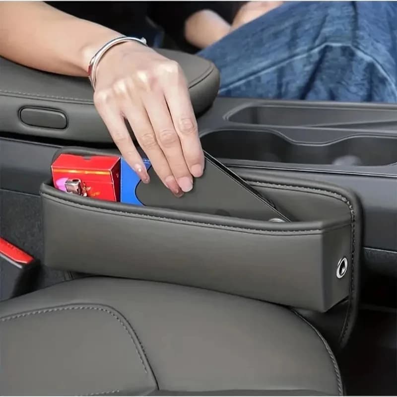 1pc universale seggiolino auto Gap Organizer PU Auto Console tasca laterale sedile fessura scatola di immagazzinaggio accessorio interno