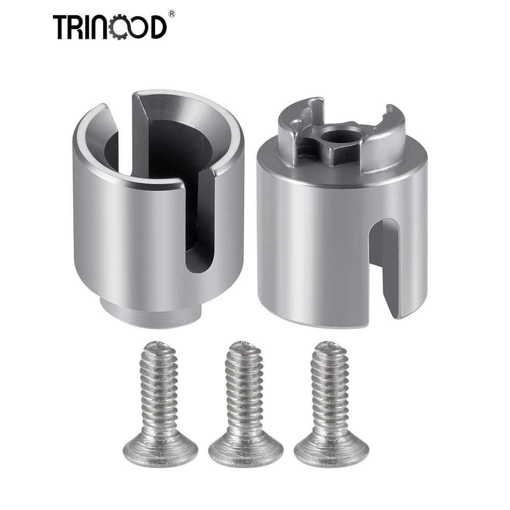 TRINOOD 2 pezzi tazza di trasmissione in acciaio albero motore anteriore/posteriore CVD per 1/18 HBX 18859 18858 18868 RC auto parti di aggiornamento accessori