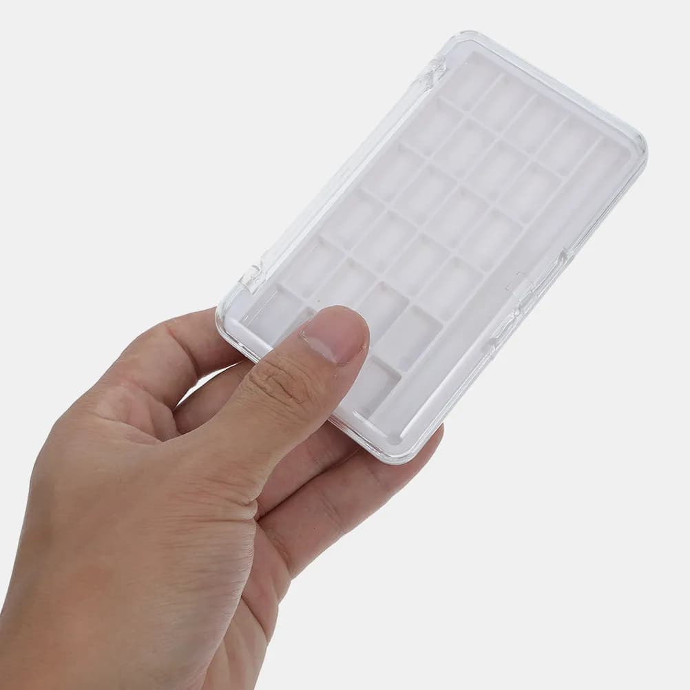 2 Pezzi Contenitore Vuoto per Rossetto, Palette Ombretti, Vasetti per Ombretto, Scatola Contenitore Fai da Te per Polvere e Blush, Forniture di Bellezza