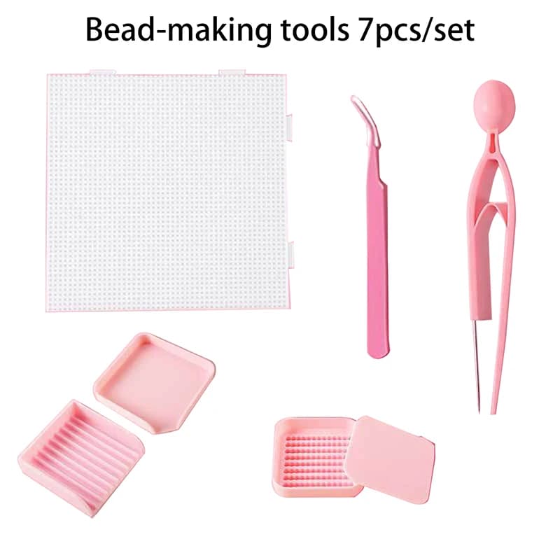 SUSU 7pcs/set Tweezers Hama Beads Clip Handmade DIY 2.6mm Tool Artifact Pen Needle Shovel Plate Tweezers For Hama Beads Tools