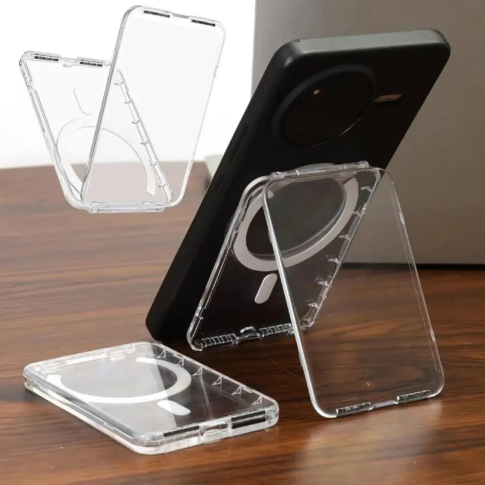Phone Pocket Magnetic Card Holder Multi-card Support 2 Card Phone Wallet Stick Magnetic Design Mobile Phone Card Bag