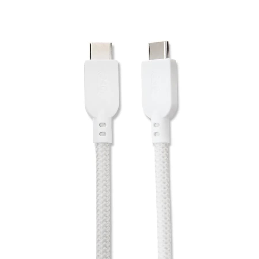 6' USB-C to USB-C Cable White, Fast Charging and Data Transfer for Laptops