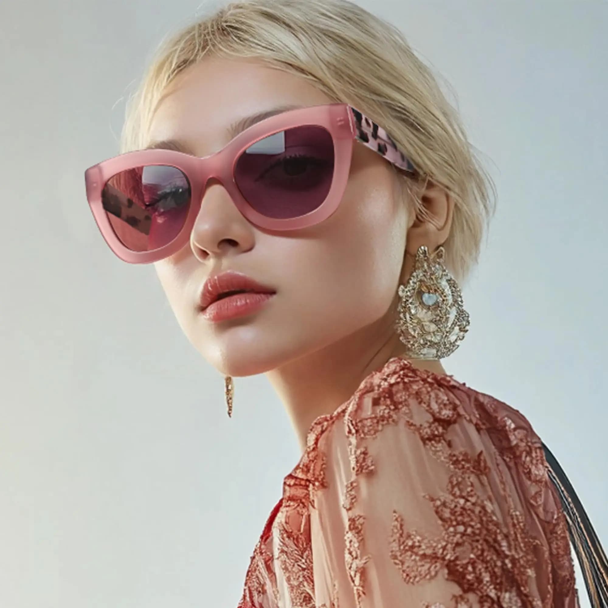 ZENOTTIC 2025 Fashionable women's polarized sunglasses: retro Cateye shades - Sunglasses designed for women with UV400 protection