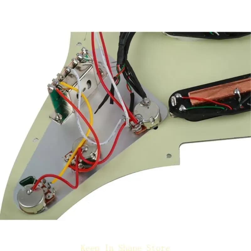 Pickup a battite carichi U1JC, pickup a doppio binario per chitarra, 3 guardie da asciugatura impostate con piastra graffiata