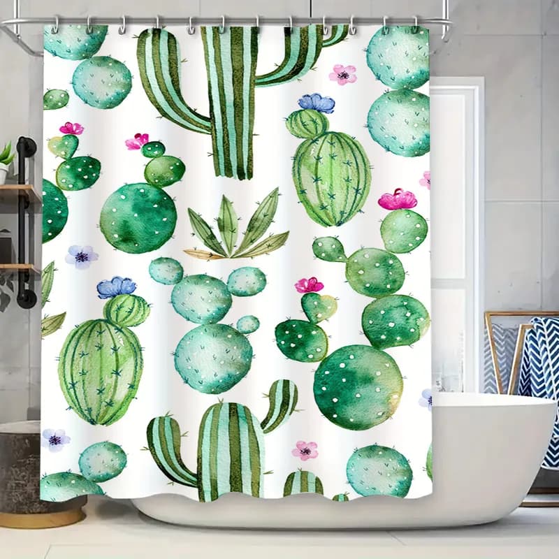 Tenda da doccia verde con design divertente gatto con testo Sono rotto? per l'arredamento del bagno Tessuto impermeabile realizzato in Cina (continente)