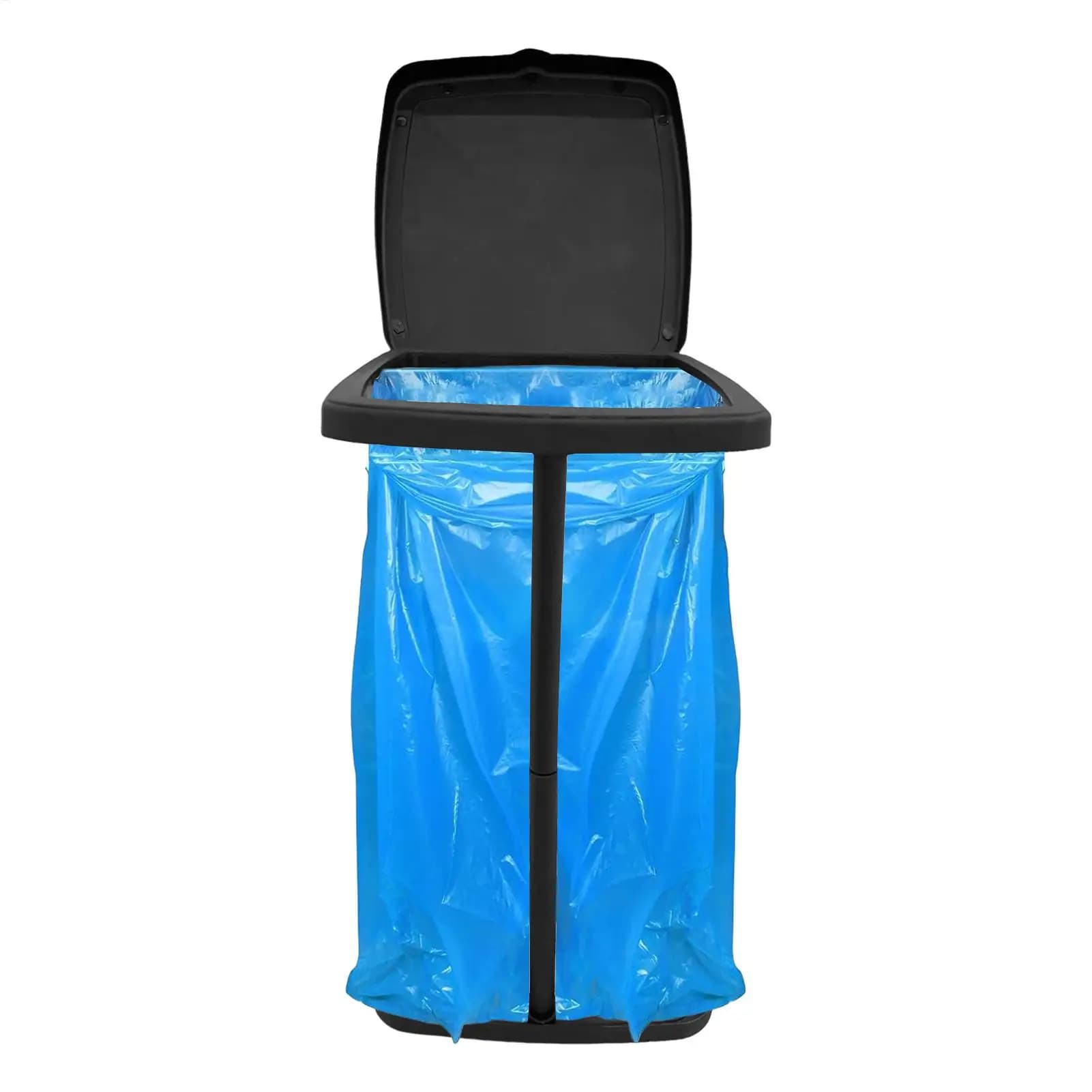Supporto per sacchetto della spazzatura Supporto per sacchetto della spazzatura Supporti per immondizia telescopici Telaio per stoccaggio dei rifiuti con coperchio per soggiorno Cortile Prato Campeggio