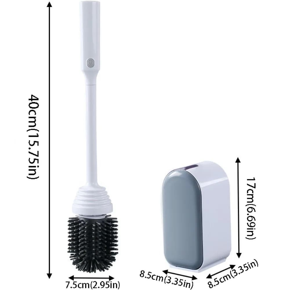 Electric Electric Toilet Brush Intelligent Smart Intelligent Toilet Brush With Storage Base No Dead Angle Smart Toilet Brush