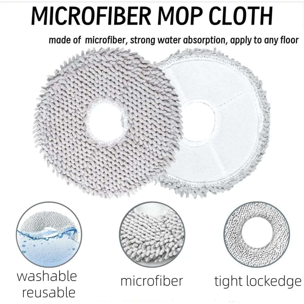 Accessori di Ricambio ABPO per Robot Aspirapolvere Roborock QV 35A / QV 35S: Spazzola Principale, Spazzole Laterali, Filtro HEPA, Panno per Pulizia, Sacchetti Raccoglipolvere