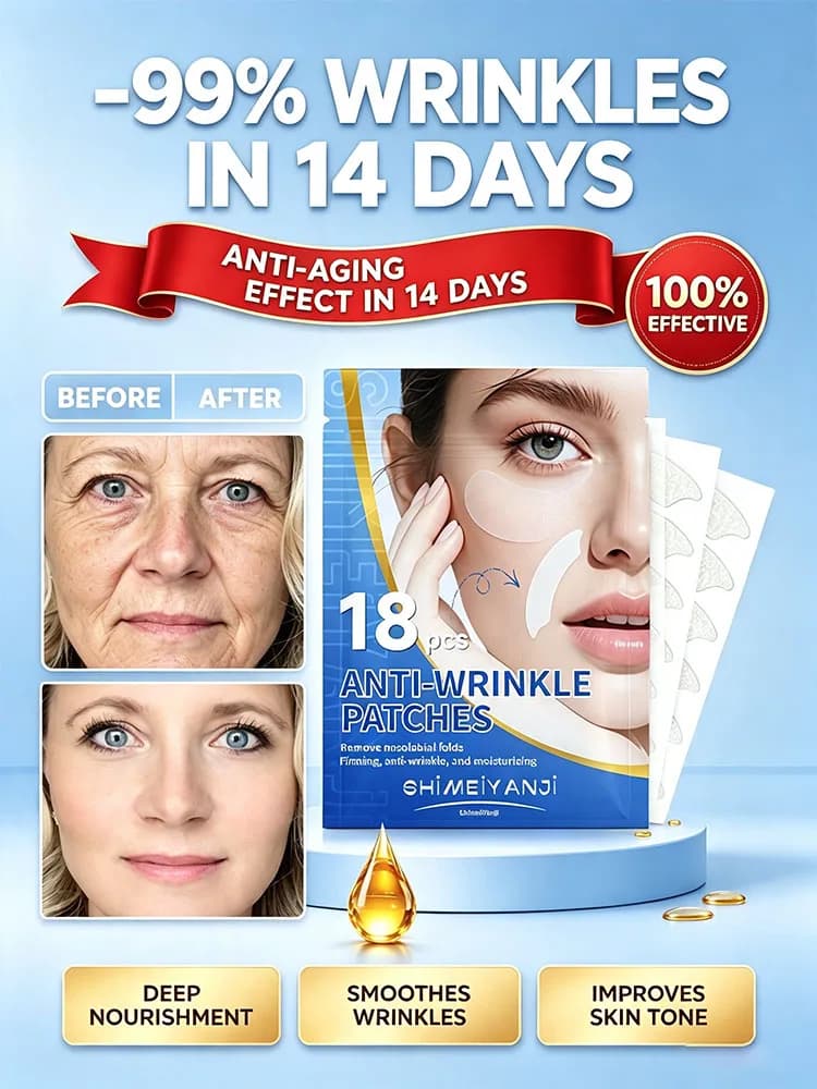 POZOAMIS 2026 New Anti-Aging Stickers, Suitable For Nasolabial Folds, Eye Wrinkles, Facial Wrinkles And Fine Lines, 20 Years Younger, Anti-wrinkle.Moisturizing, Firming, And Lifting