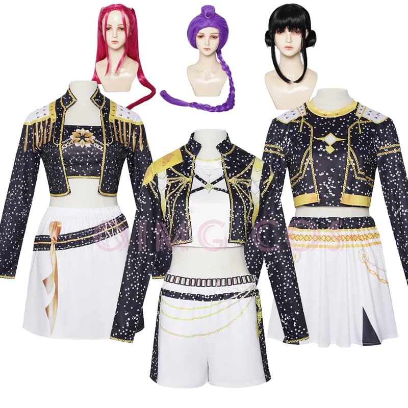 Completo Set Danza Hip-hop Stile Coreano 2026 Hot Selling per Halloween: Top Ricamato e Pantaloncini per Performance sul Palco