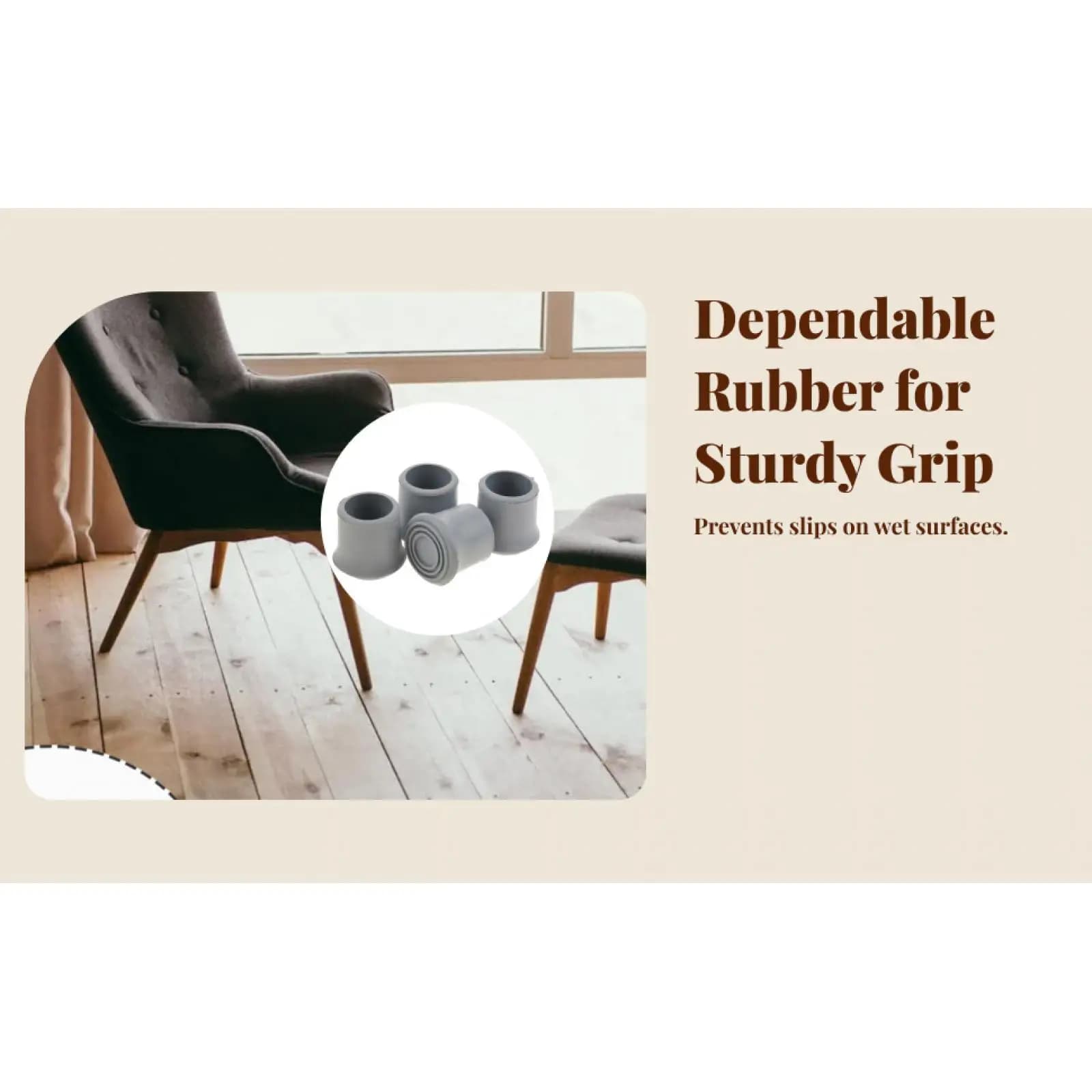 Trekking Pole Rubber Cap Non Slip Walking Stick Tip Replacement End for Adjustable Folding Walking Rod