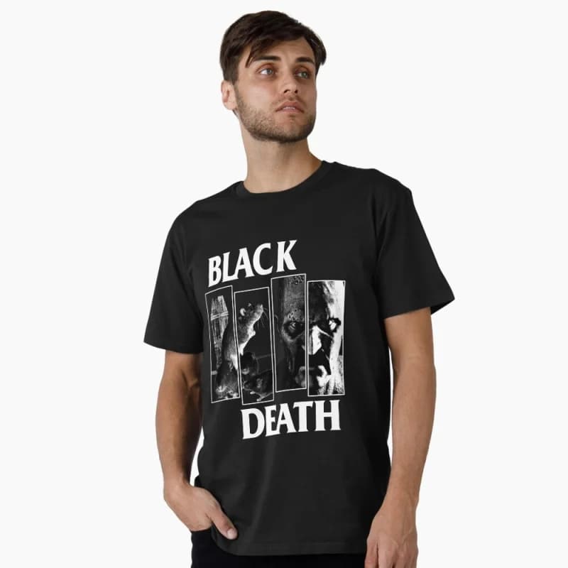 Black Death (Nosferatu) Maglietta regalo di Halloween spaventosa con stampa del film Scream, abbigliamento grafico, 100% cotone, tutte le taglie S-6XL