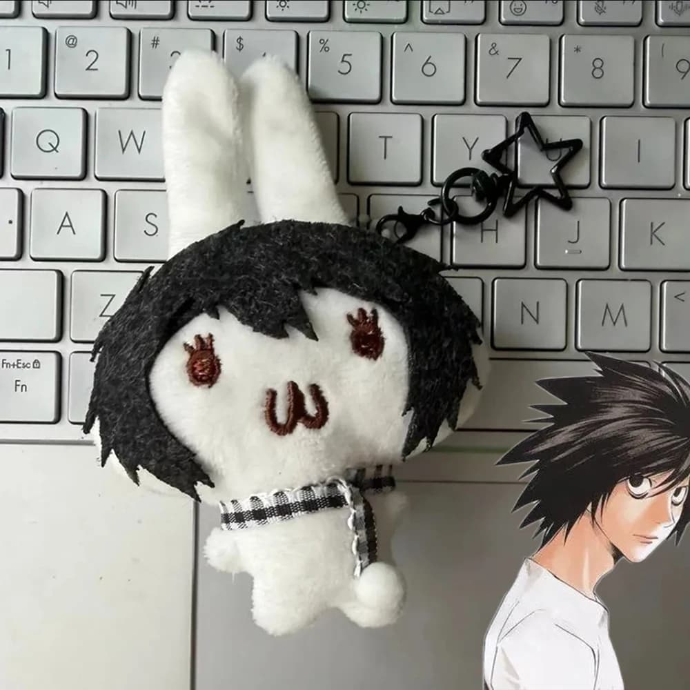Portachiavi Anime DEATH NOTE L·Lawliet Yagami Light MisaMisa, Ciondolo per Zaino in Peluche di Cotone, Decorazione per Borsa