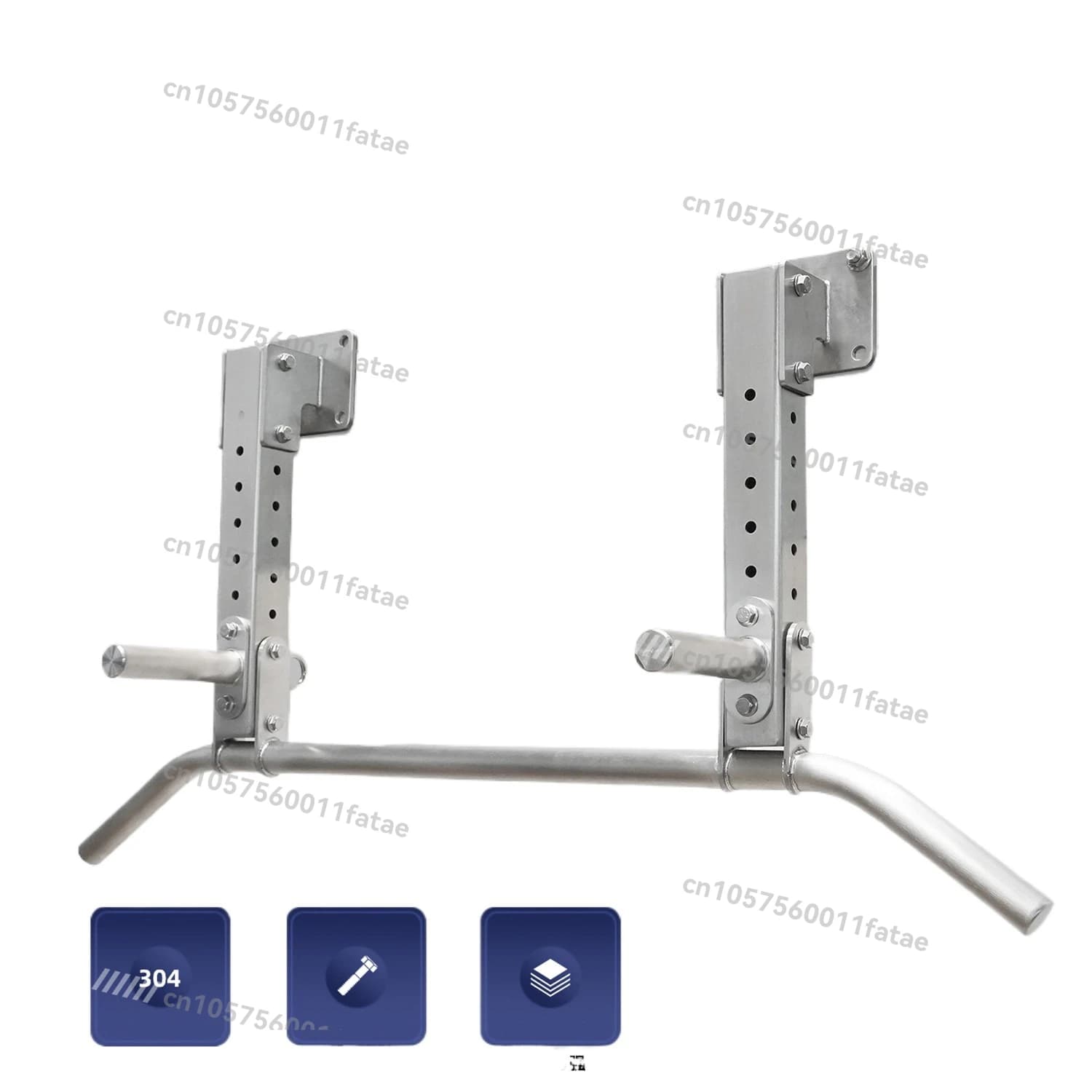 Stainless steel pull-up ring Horizontal bar Fitness equipment with indoor punching swing for home use