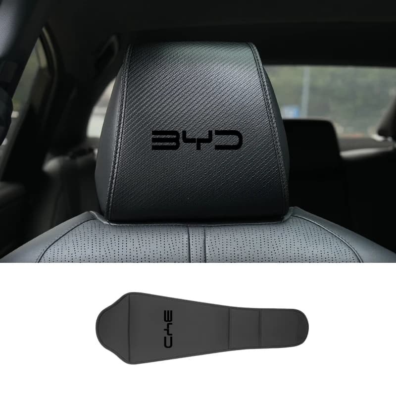 Car Seat Headrest Protector Head Neck Pillow Cover Auto Accessories For BYD F3 I3 F0 F6 S6 S8 E5 E6 G3 G6 L3 S7 M6 Tang Song