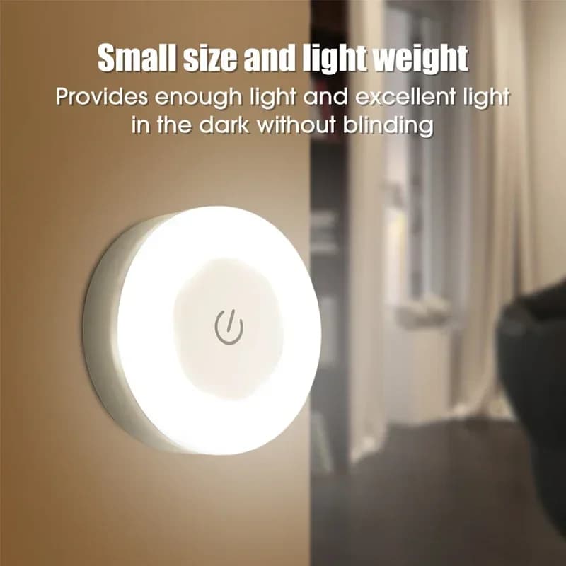 Lampada da tavolo sensibile al tocco Luce notturna Luci a LED Camera da letto Ricarica USB Corridoio Lampade portatili Decorazione da parete magnetica
