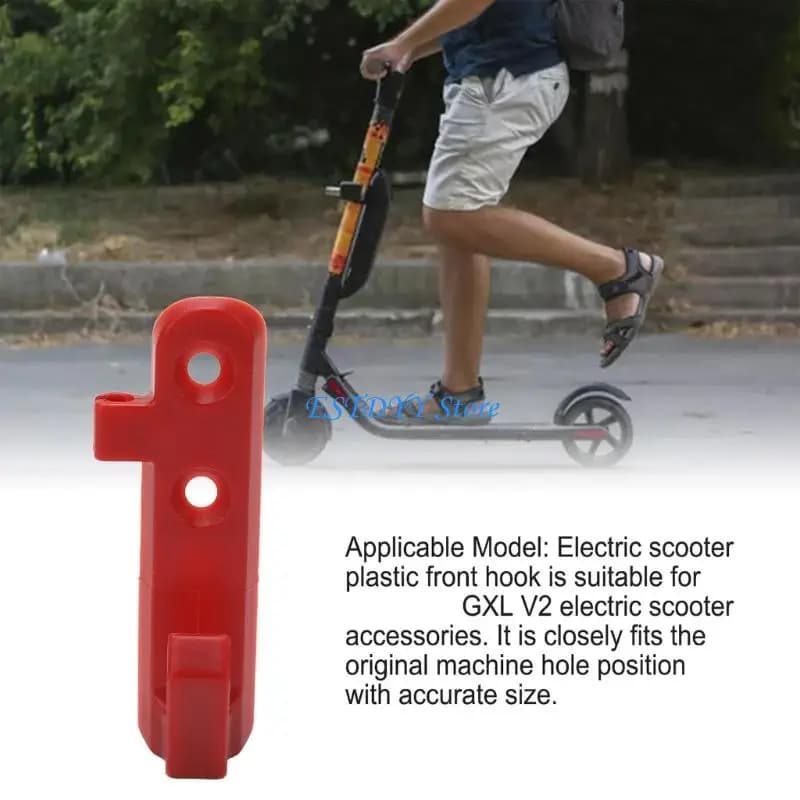 G6DE Gancio anteriore in plastica per scooter elettrico Gancio anteriore per borse Gancio per bagagli per accessori per scooter