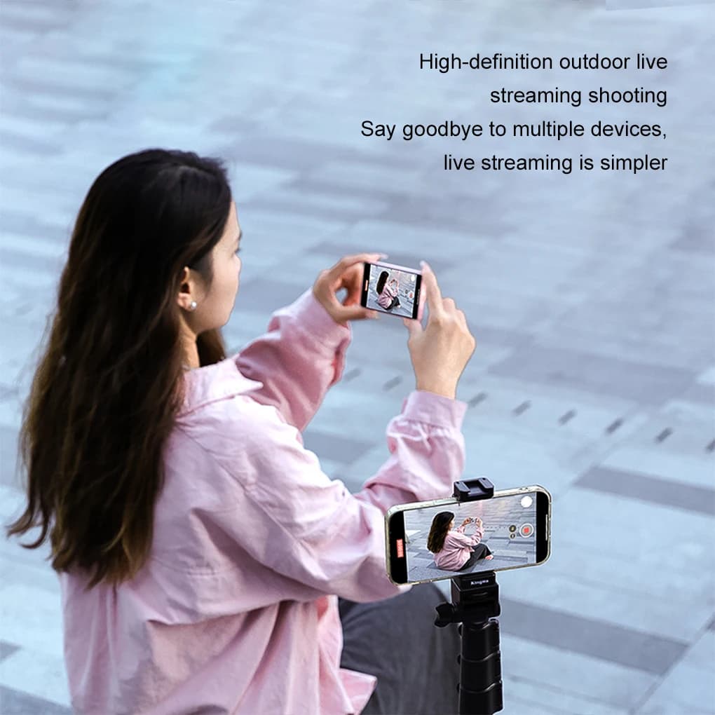 Telefono Selfie Monitor Schermo magnetico per Smartphone Fotocamera posteriore Selfie Vlog Live Stream Proiettore wireless WIFI dual-mode 5G/4G