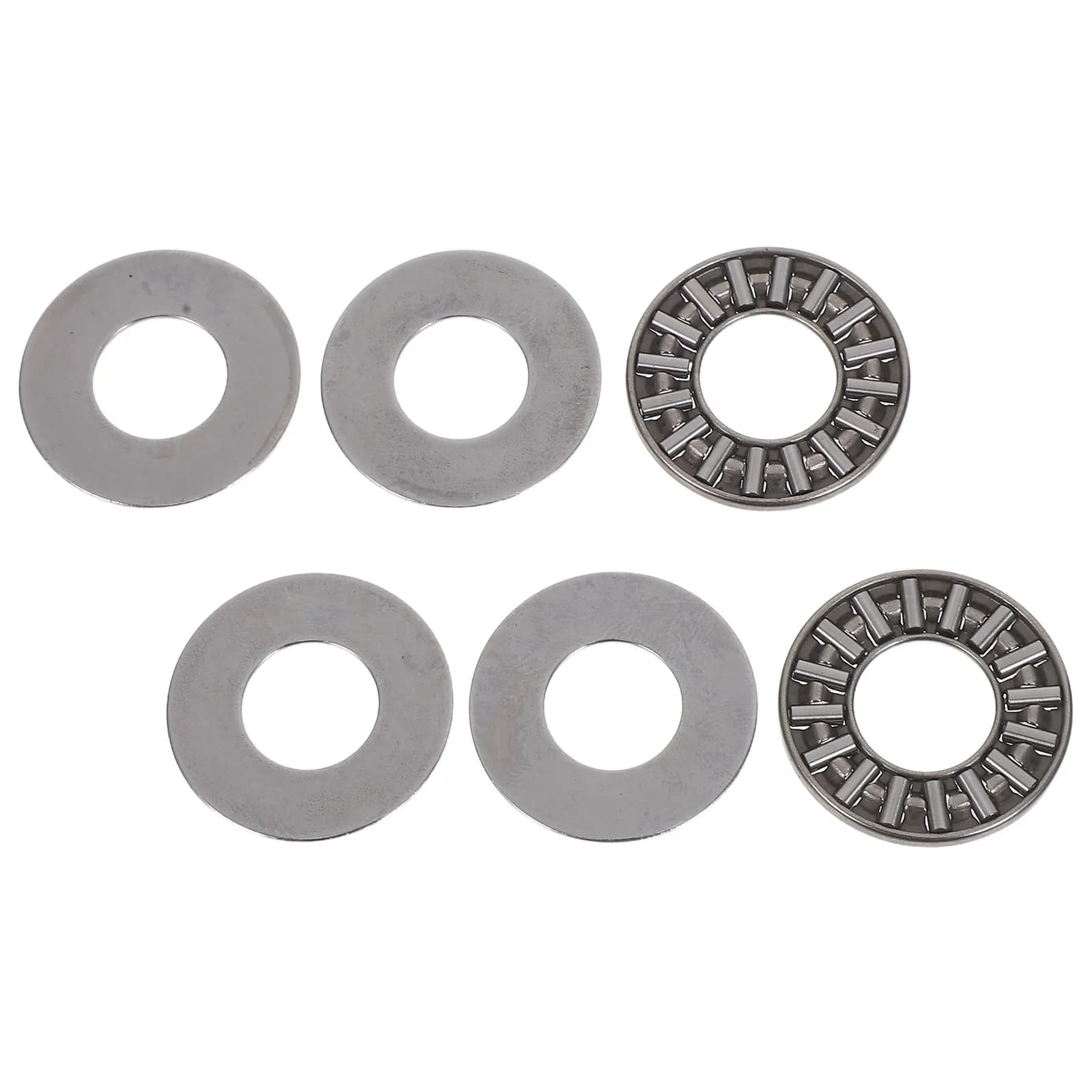 2pcs Flat Roller Bearing Set High Load Capacity Heavy Duty Axial Thrust Needle Roller Bearing For Automotive Machine Tools