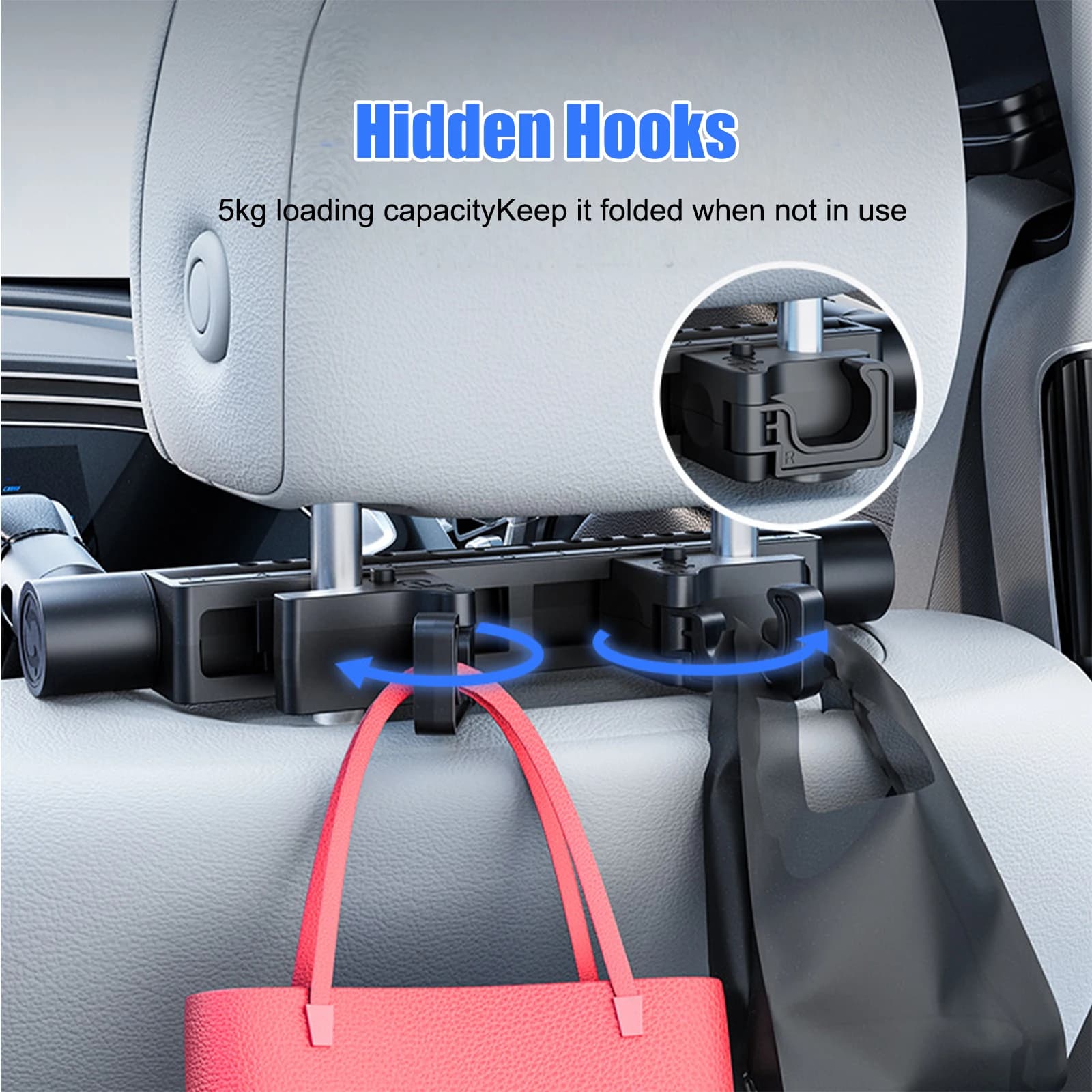 Cuscino Poggiatesta per Auto a Forma di U, Cuscino da Viaggio per il Collo, Adatto Solo per Poggiatesta Auto con Supporti