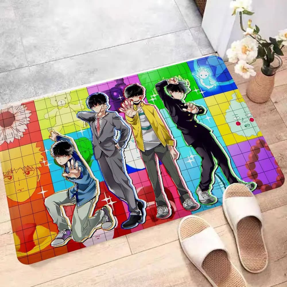 Anime Mob P-Psycho 100 Room Mats Cheaper Anti-slip Modern Living Room Balcony Printed Household Carpets