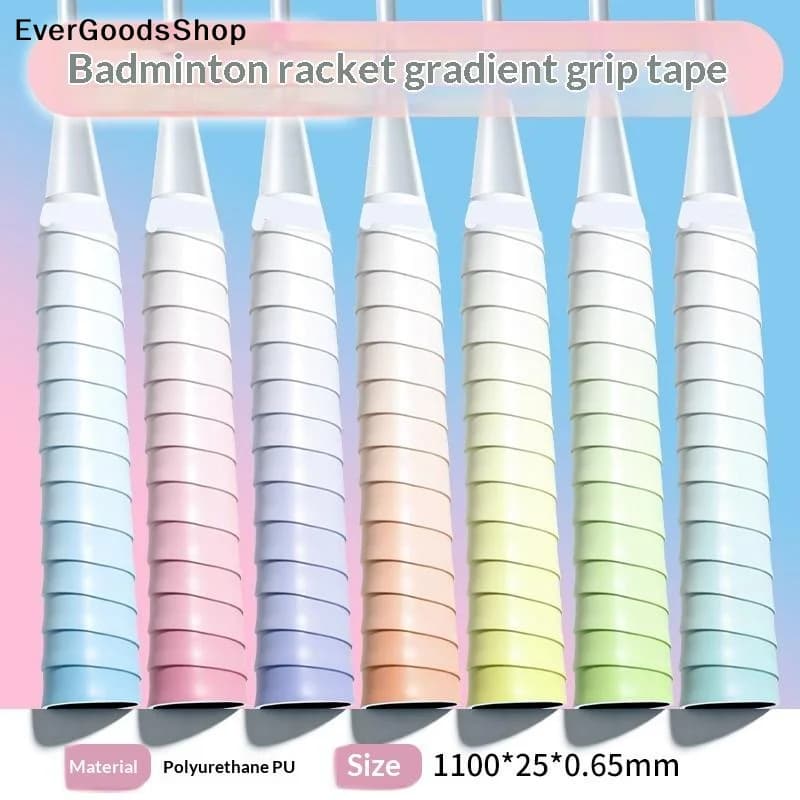 ✦ Non-slip Badminton Racket Handle Grip Gradient Overgrip Tape Winding Tennis Racket Grip Racquet Supplies Outdoor Sports