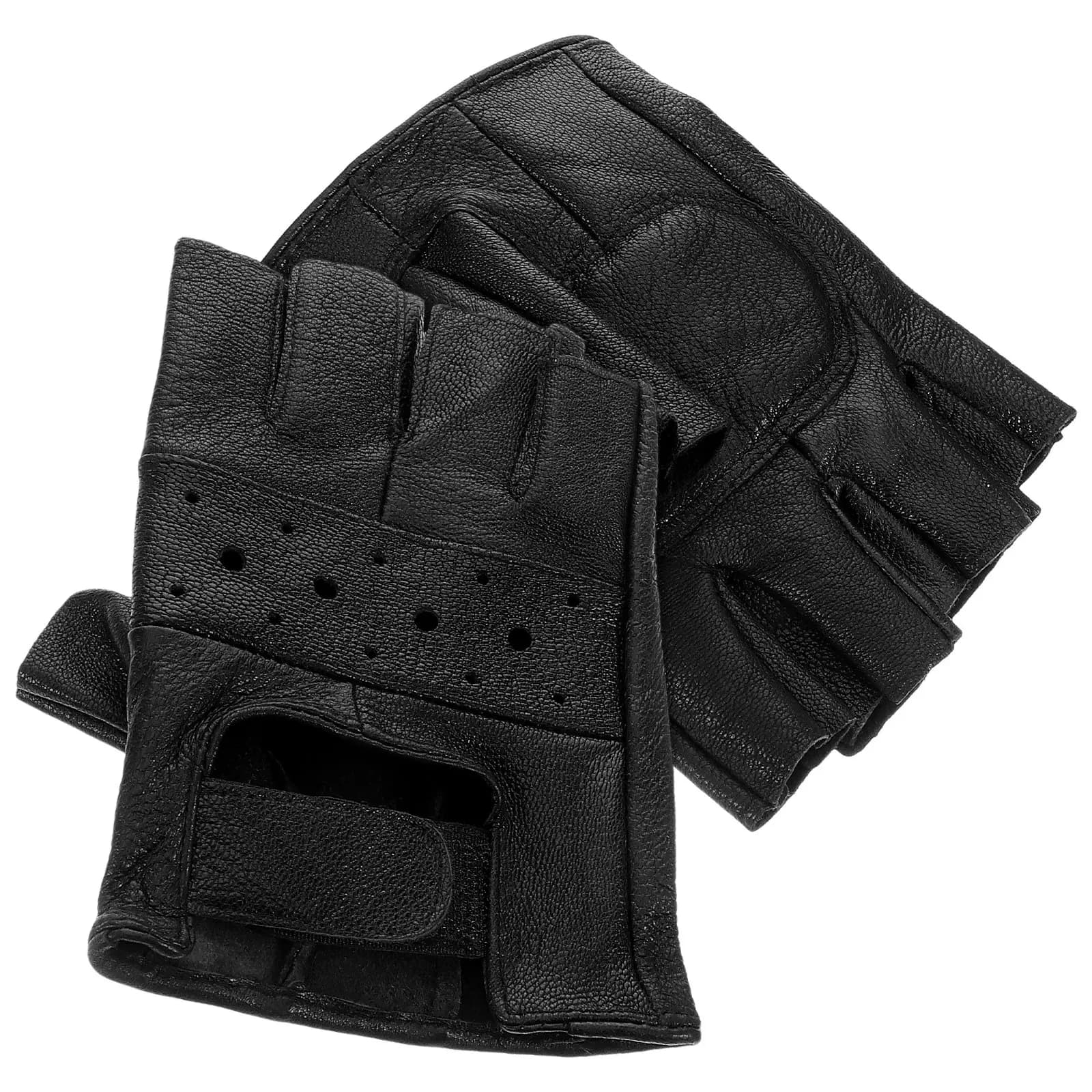 Black Cycling Gloves for Men, Gloves for Motorcycle, Gym, Training, Open Sports, Fitness
