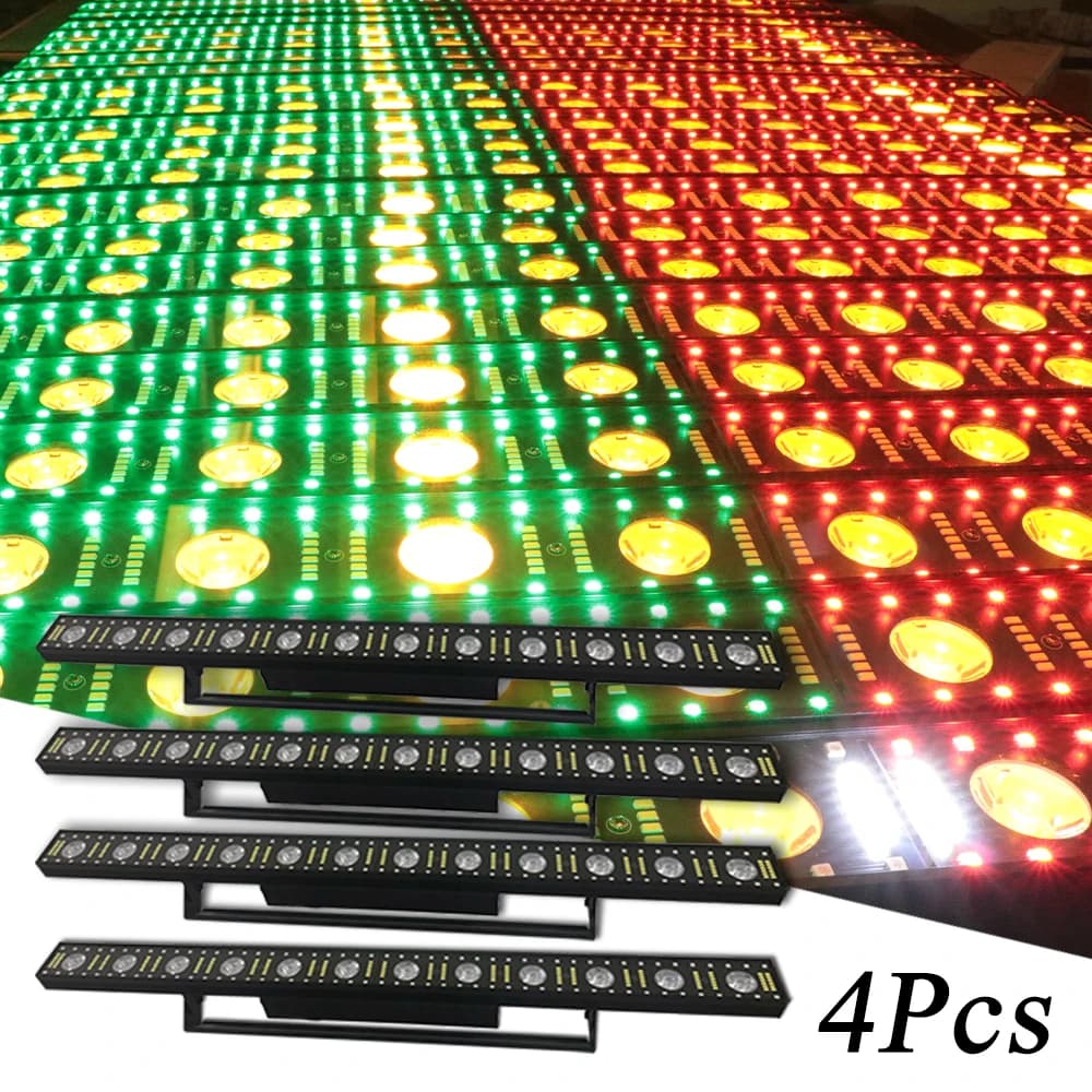 4 pz/lotto YUER Wall Washer Stage Lighting 12x5w LED Light Bar RGB 3 in1 Beam Wash Wall per Bar KTV Disco Party LED Wash Wall Light