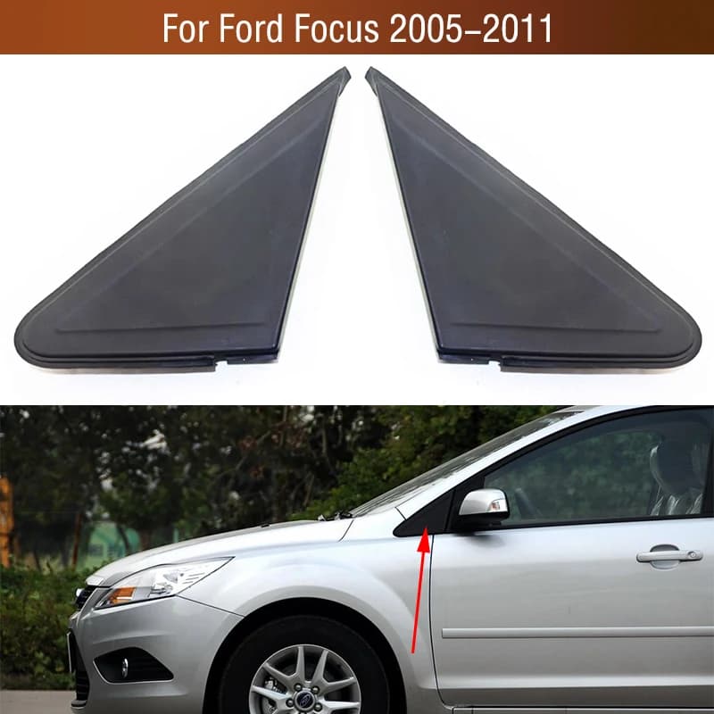 Per Ford Focus 2005 2006 2007 2008 2009 2010 2011 Auto Retrovisore Ala Porta Specchio Laterale Angolo Triangolo Stampaggio Trim Copertura Coperchio Cap