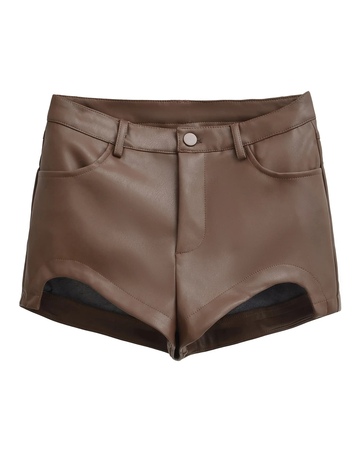 Shorts in Pelle PU a Vita Alta Stile American Hot Girl, Aderenti e Versatili, Pantaloni Sexy Modellanti per Donne