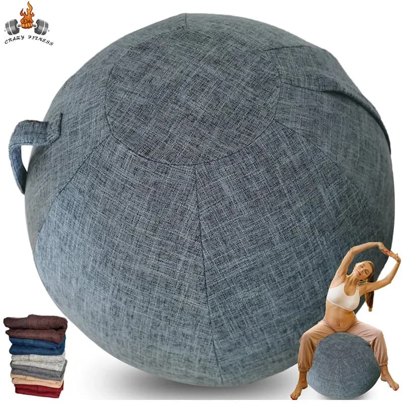 55/65/75 centimetri Palla di Yoga Copertura Protettiva Palestra Allenamento Palla di Equilibrio Copertura per Yoga Pilates Palla Seduta Protezione Antipolvere Fodera