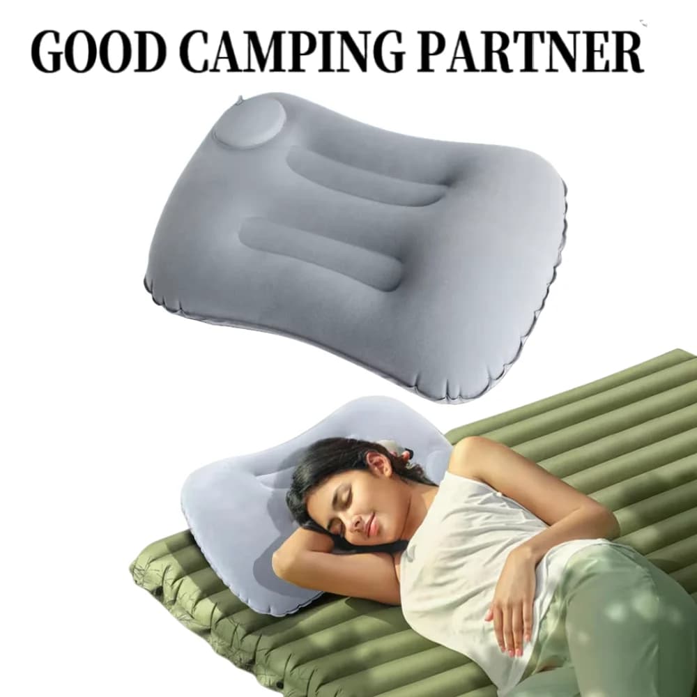1 cuscino gonfiabile super morbido, cuscino da campeggio portatile e confortevole, cuscino da piscina, cuscino per attrezzatura sportiva da campeggio