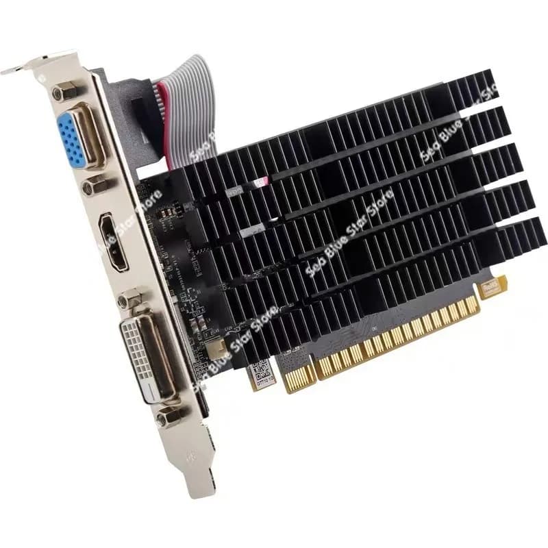 Scheda grafica ad alta definizione GT710 2GB, scheda grafica indipendente 64BIT, chassis piccolo, scheda a profilo medio, DDR3 per giochi.