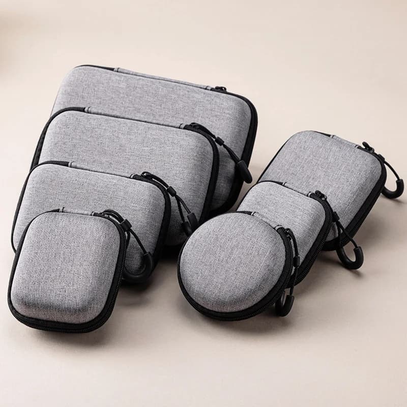 Earphone storage bag, charger, data cable, storage box, earphone bag.