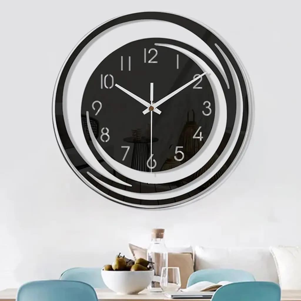 Shamjina Orologio da parete moderno Orologio decorativo in acrilico per cucina scuola