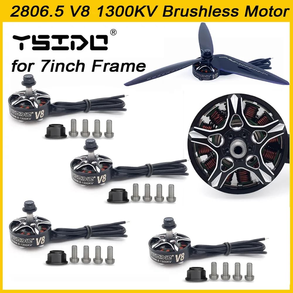YSIDO SpeedBat 2806.5 V8 2807 1300KV Motore Brushless per APEX Mark4 7/8 pollici FPV Racing Drone Freestyle Quadcopter Multicopter