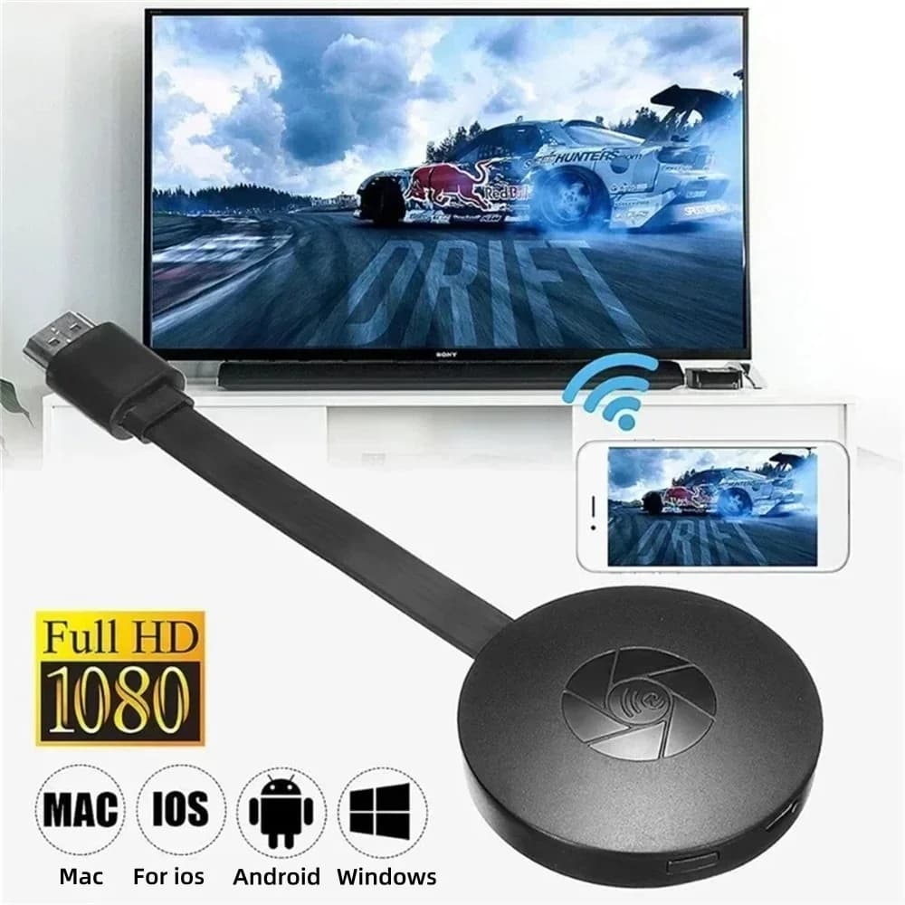 Proiettore Wireless HDMI G2 Opansten 1080P per Mirroring Multiplo, Connessione Telefono a TV HD per iOS e Android