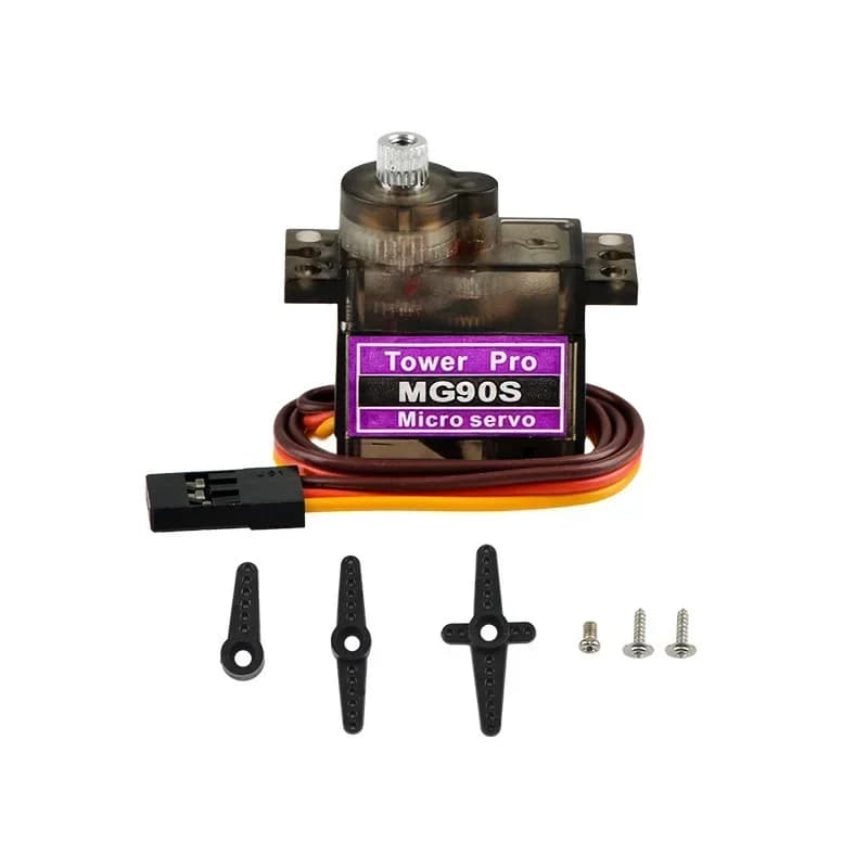 1/4 pz MG90S Metal Gear Micro Servo SG90 9g 90/180 Gradi Mini Servo Compatibile con RC Elicottero Aereo Auto Barca Robot