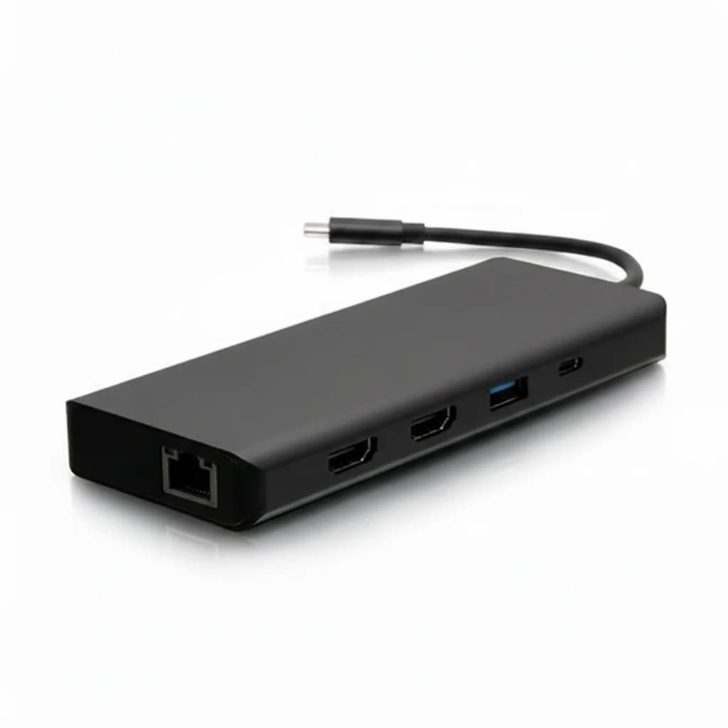C2G C2G54488 Docking Station USB-C 9-in-1 con Doppio Display - Nero - HDMI - Ethernet - Usato Come Nuovo