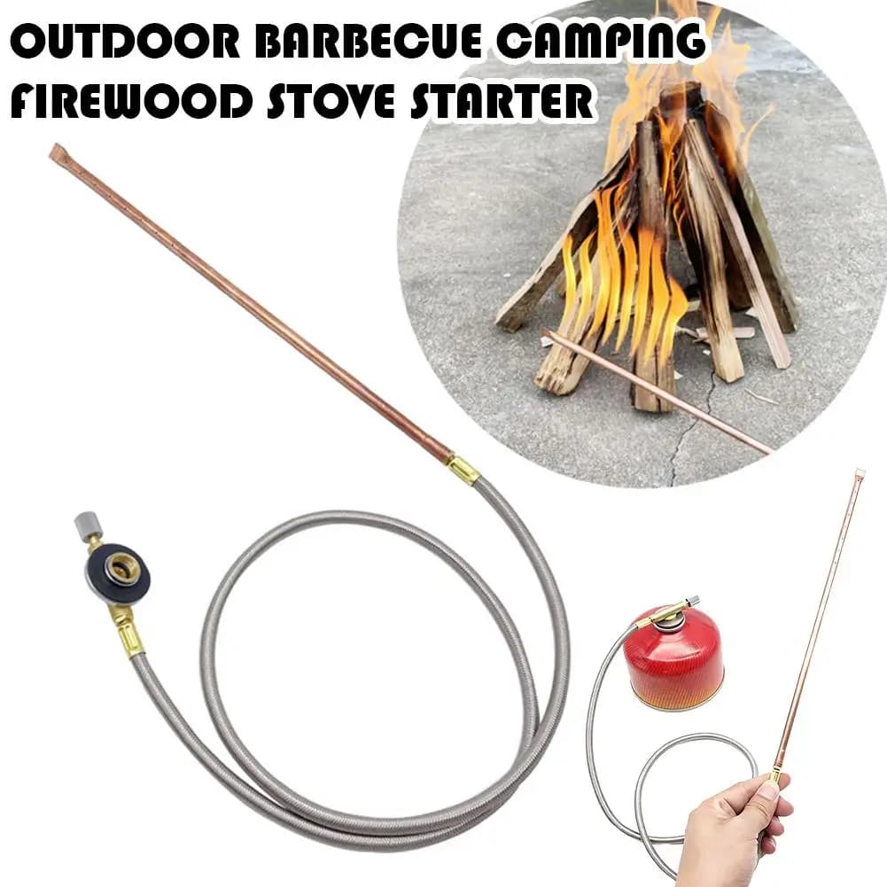 Carbon lighter spray gun manual for outdoor barbecue, camping, wood stove, portable fire gun
