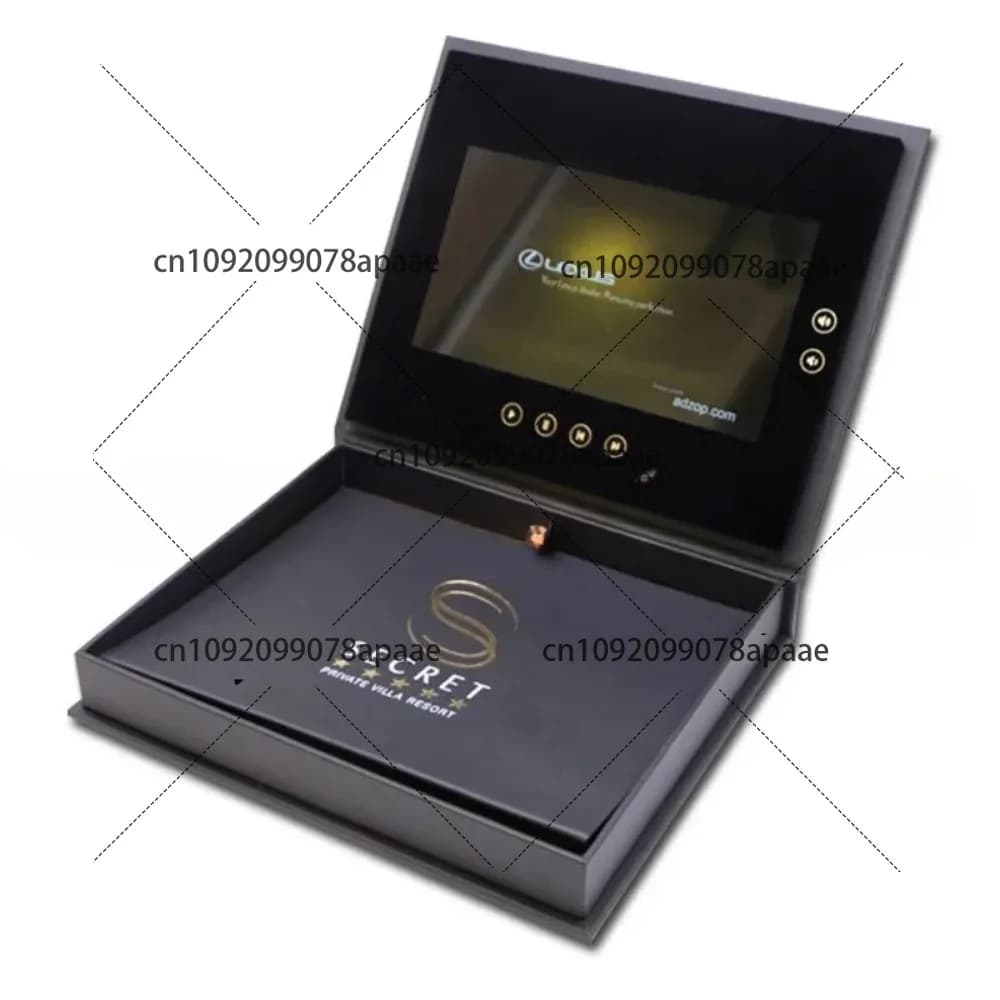 Cornice Digitale con Schermo Touch LCD da 10.1 Pollici, Cornice Elettronica USB, Album Video Digitale per Inviti di Nozze e Confezioni Regalo