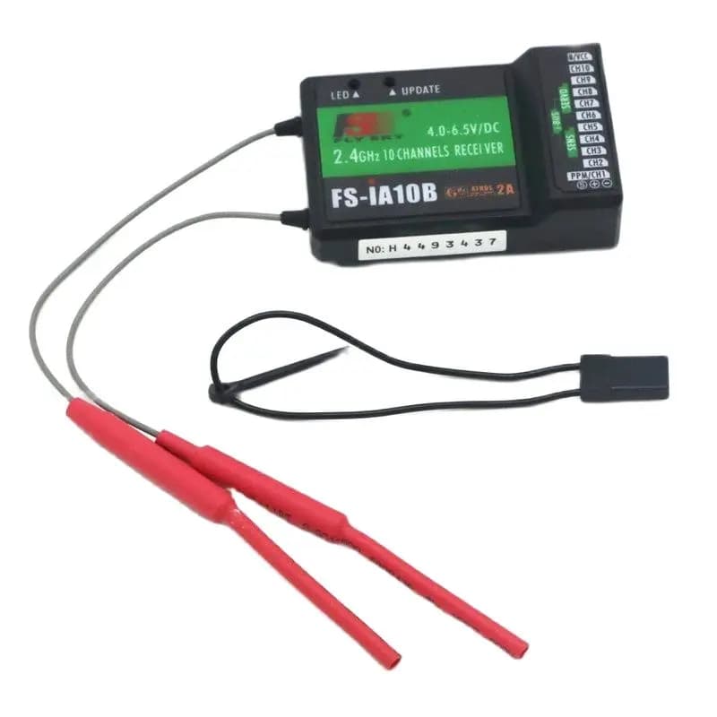 Ricevitore Flysky FS-iA10B 10CH 2,4 GHz con AFHDS 2A - Uscita PPM/iBUS/PWM a latenza ultrabassa per trasmettitori FS-I6/I6X/I10 FPV